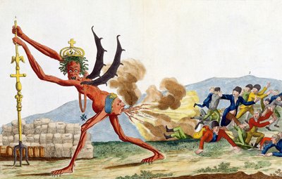 Caricature of the English Government by Jacques Louis David